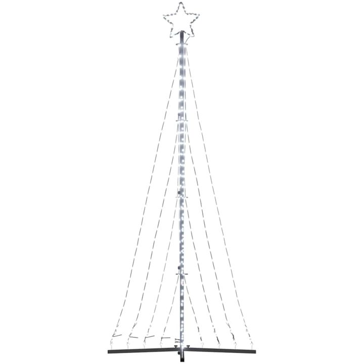 Julgransbelysning 447 LEDs kallvit 249 cm vidaXL 249 cm – bild 6