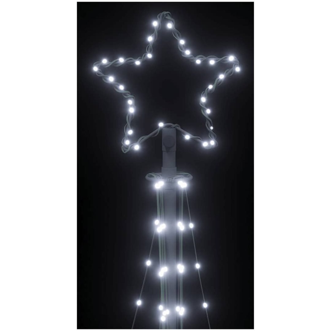 Julgransbelysning 447 LEDs kallvit 249 cm vidaXL 249 cm – bild 10