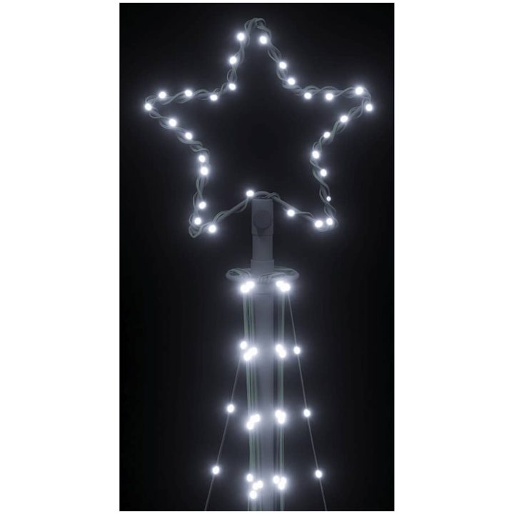 Julgransbelysning 447 LEDs kallvit 249 cm vidaXL 249 cm – bild 10