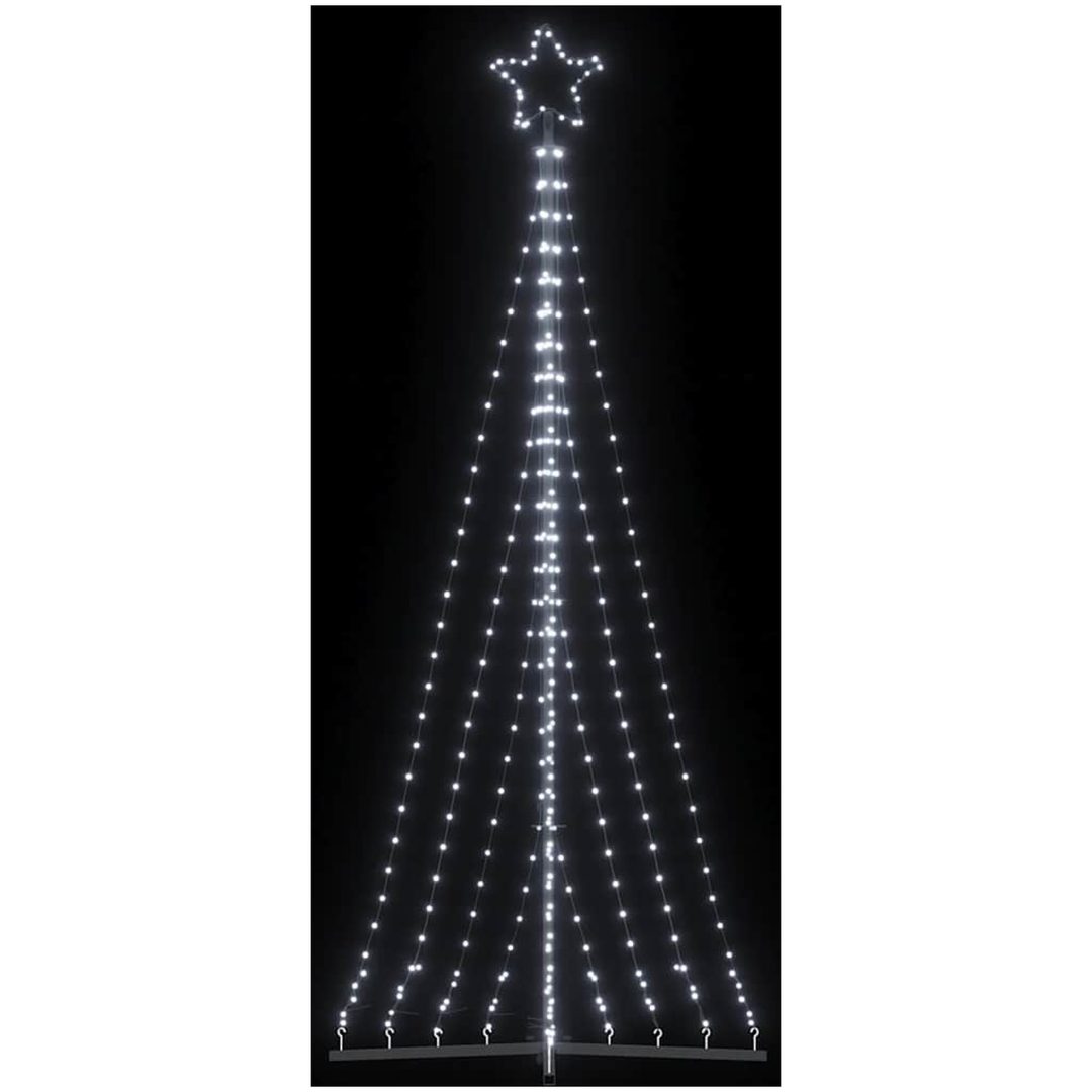 Julgransbelysning 447 LEDs kallvit 249 cm vidaXL 249 cm