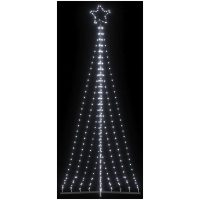 Julgransbelysning 447 LEDs kallvit 249 cm vidaXL
