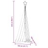 Julgransbelysning 447 LEDs varmvit 249 cm vidaXL 249 cm – miniatyr 11