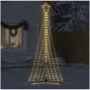 Julgransbelysning 447 LEDs varmvit 249 cm vidaXL 249 cm – miniatyr 3