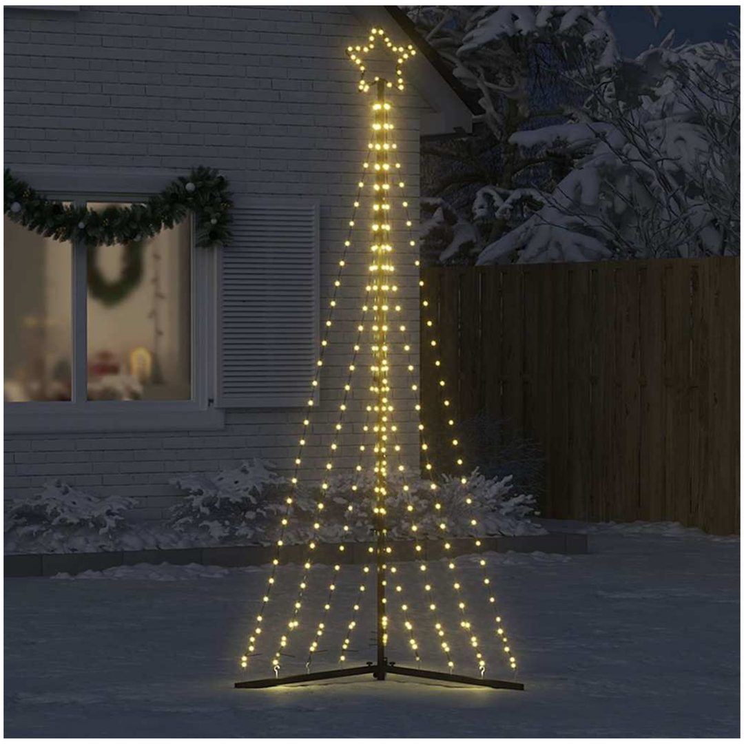 Julgransbelysning 447 LEDs varmvit 249 cm vidaXL 249 cm – bild 3
