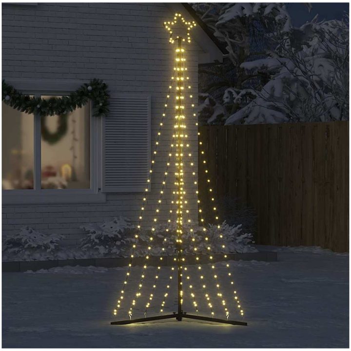 Julgransbelysning 447 LEDs varmvit 249 cm vidaXL 249 cm – bild 3