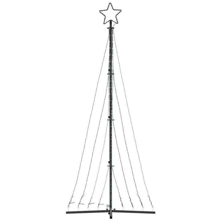 Julgransbelysning 447 LEDs varmvit 249 cm vidaXL 249 cm – bild 5