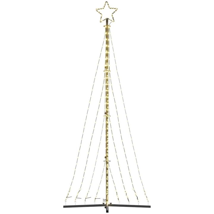 Julgransbelysning 447 LEDs varmvit 249 cm vidaXL 249 cm – bild 6
