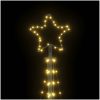 Julgransbelysning 447 LEDs varmvit 249 cm vidaXL 249 cm – miniatyr 10