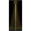 Julgransbelysning 447 LEDs varmvit 249 cm vidaXL 249 cm – miniatyr 1
