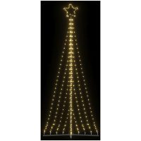 Julgransbelysning 447 LEDs varmvit 249 cm vidaXL