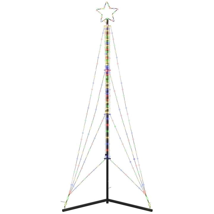 Julgransbelysning 483 LEDs färgglad 240 cm vidaXL 240 cm – bild 6