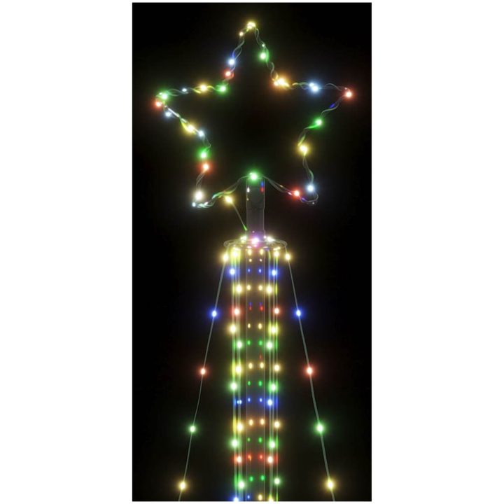 Julgransbelysning 483 LEDs färgglad 240 cm vidaXL 240 cm – bild 10