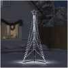 Julgransbelysning 483 LEDs kallvit 240 cm vidaXL 240 cm – miniatyr 3