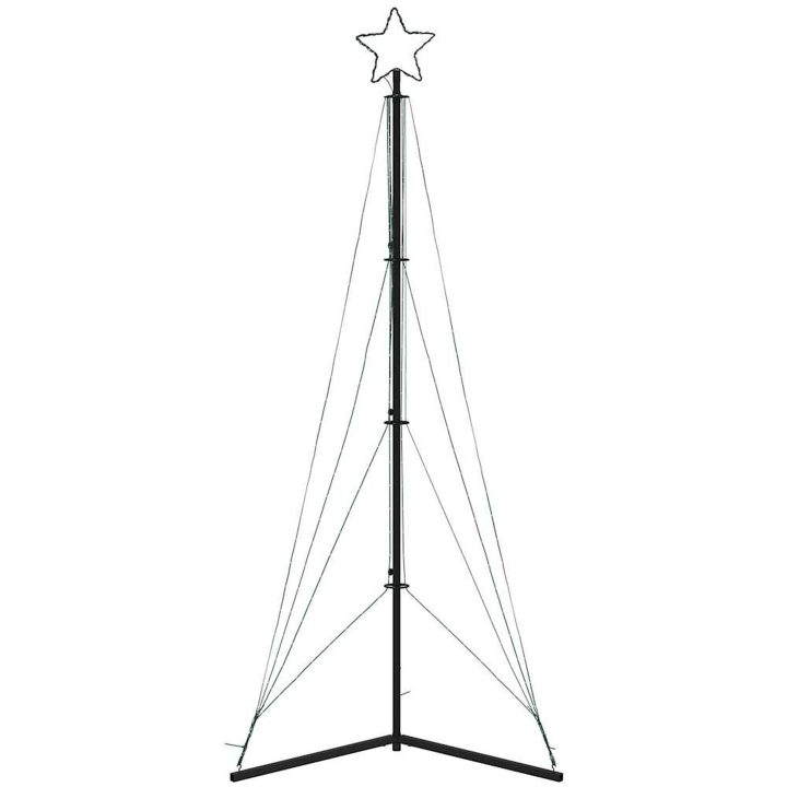 Julgransbelysning 483 LEDs kallvit 240 cm vidaXL 240 cm – bild 5