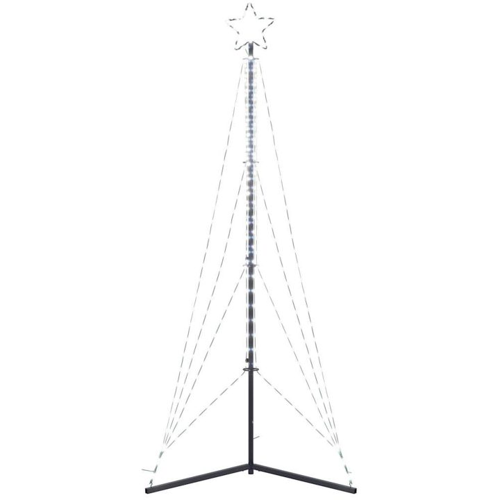 Julgransbelysning 483 LEDs kallvit 240 cm vidaXL 240 cm – bild 6