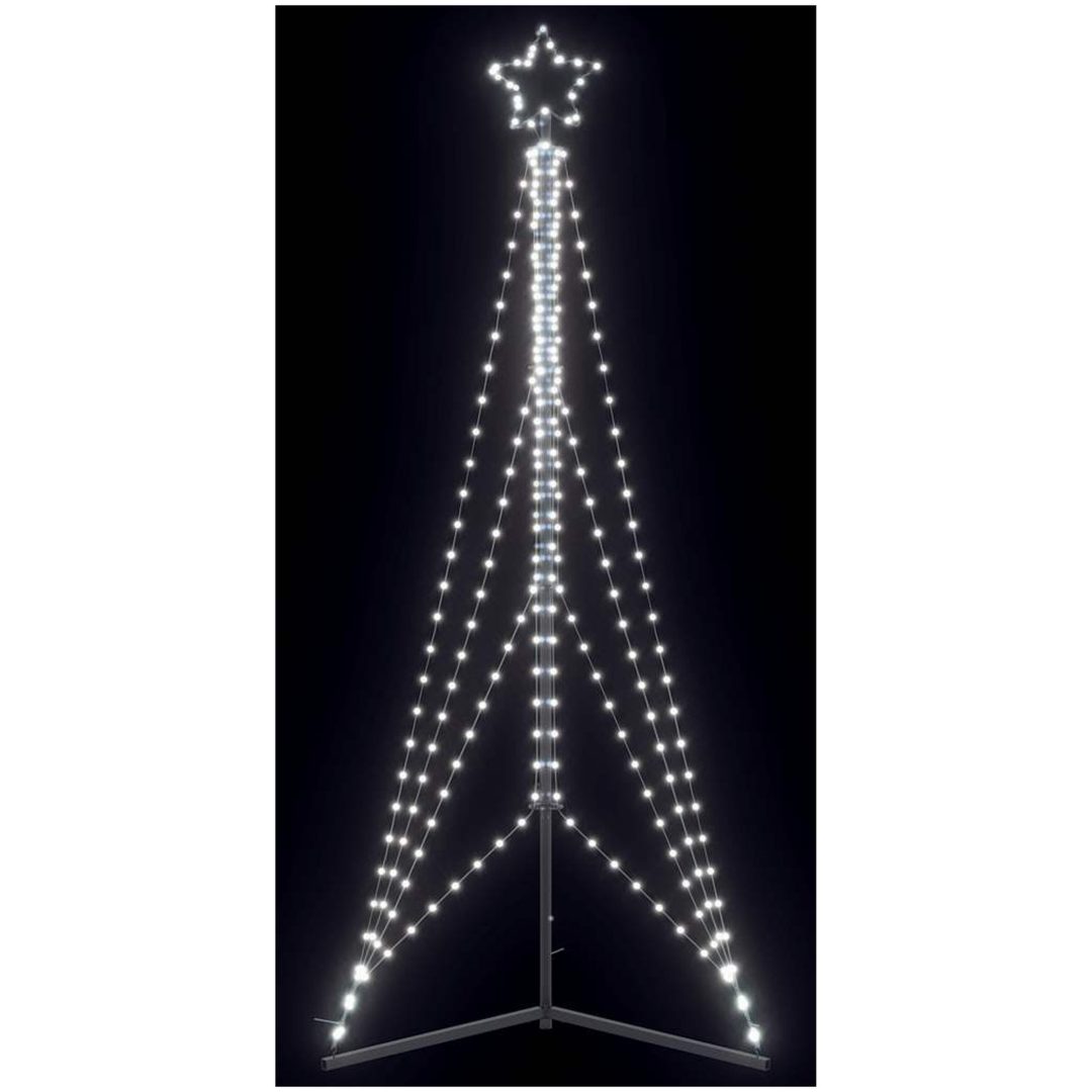 Julgransbelysning 483 LEDs kallvit 240 cm vidaXL 240 cm