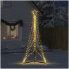 Julgransbelysning 483 LEDs varmvit 240 cm vidaXL 240 cm – miniatyr 3