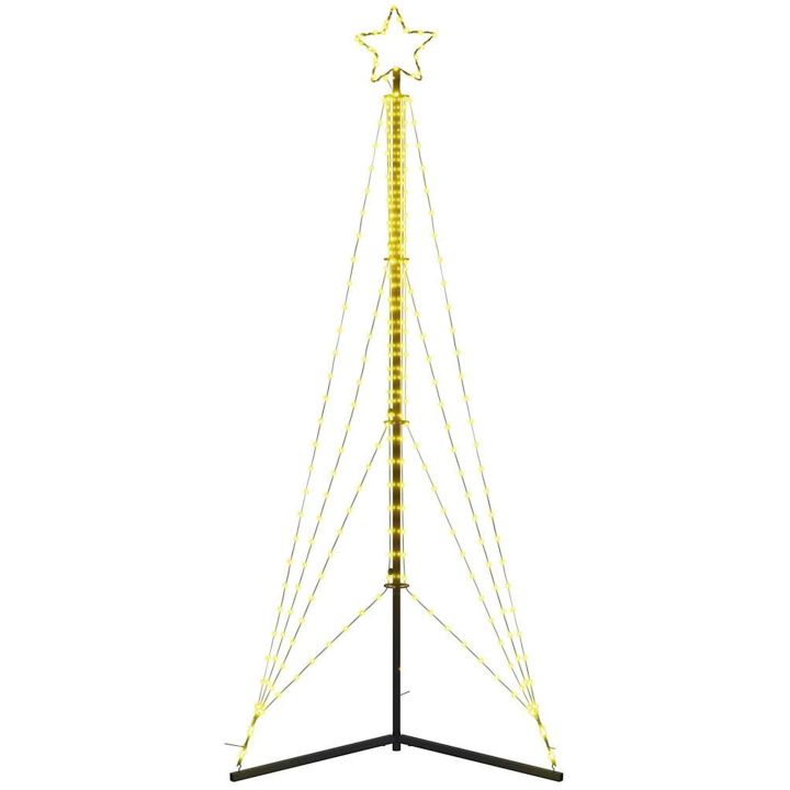 Julgransbelysning 483 LEDs varmvit 240 cm vidaXL 240 cm – bild 6