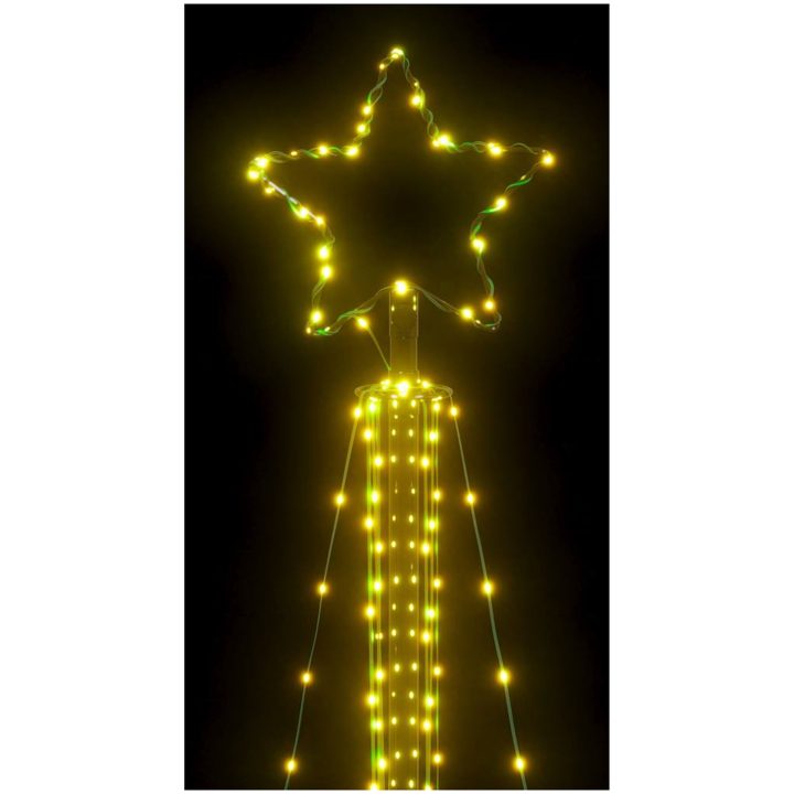 Julgransbelysning 483 LEDs varmvit 240 cm vidaXL 240 cm – bild 10