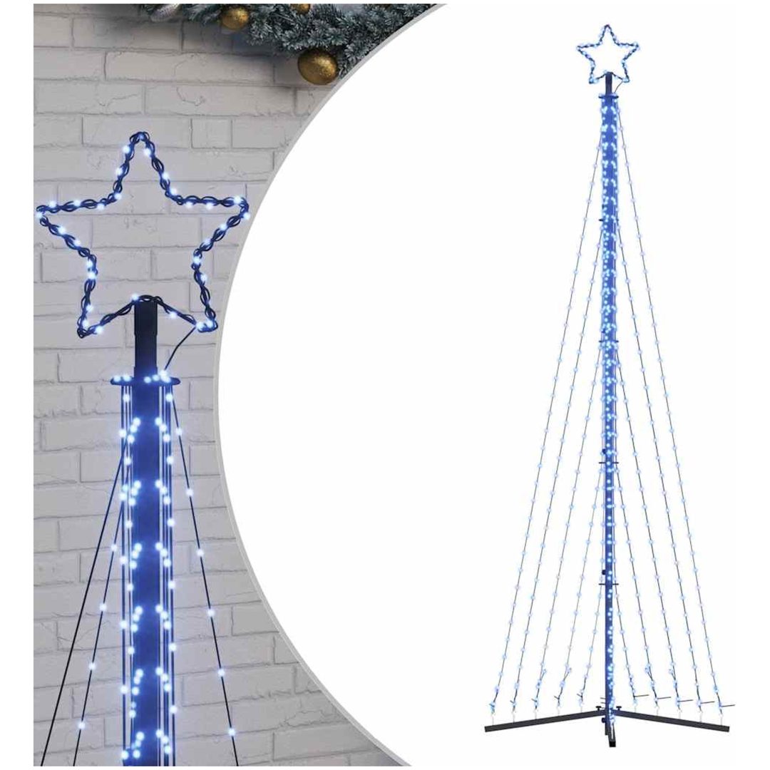 Julgransbelysning 495 LEDs blå 300,5 cm vidaXL 300.5 cm – bild 2