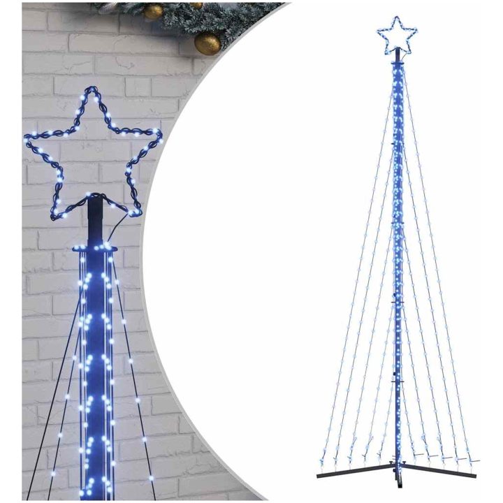 Julgransbelysning 495 LEDs blå 300,5 cm vidaXL 300.5 cm – bild 2