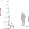 Julgransbelysning 495 LEDs blå 300,5 cm vidaXL 300.5 cm – miniatyr 12