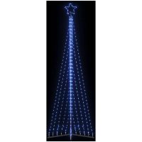 Julgransbelysning 495 LEDs blå 300,5 cm vidaXL