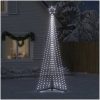 Julgransbelysning 495 LEDs kallvit 300,5 cm vidaXL 300.5 cm – miniatyr 3