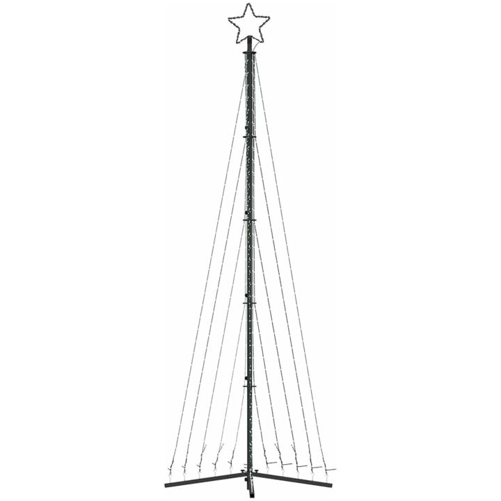 Julgransbelysning 495 LEDs kallvit 300,5 cm vidaXL 300.5 cm – bild 5