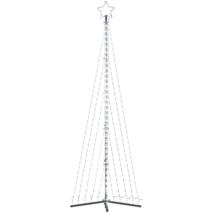 Julgransbelysning 495 LEDs kallvit 300,5 cm vidaXL 300.5 cm – bild 6