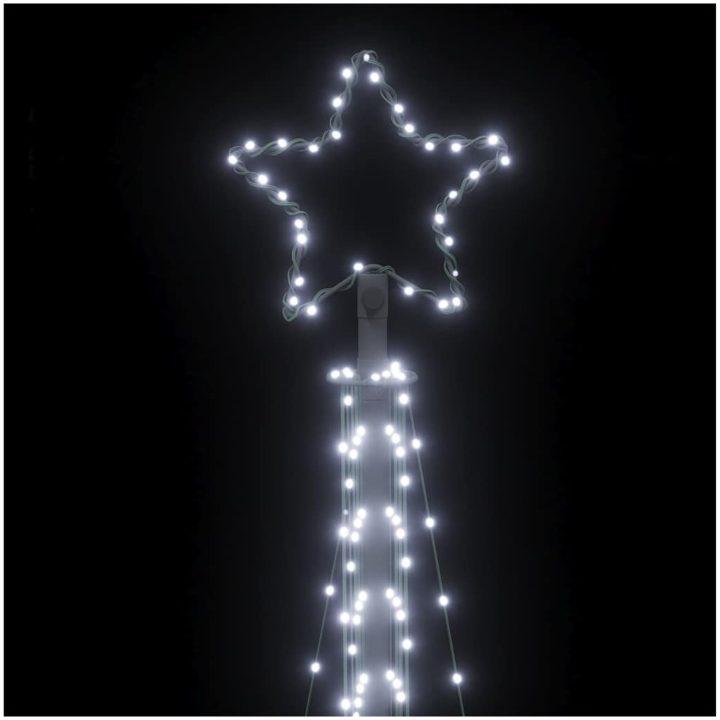 Julgransbelysning 495 LEDs kallvit 300,5 cm vidaXL 300.5 cm – bild 10