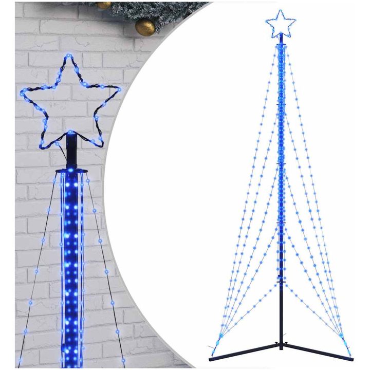 Julgransbelysning 525 LEDs blå 302 cm vidaXL 302 cm – bild 2