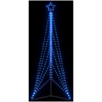 Julgransbelysning 525 LEDs blå 302 cm vidaXL
