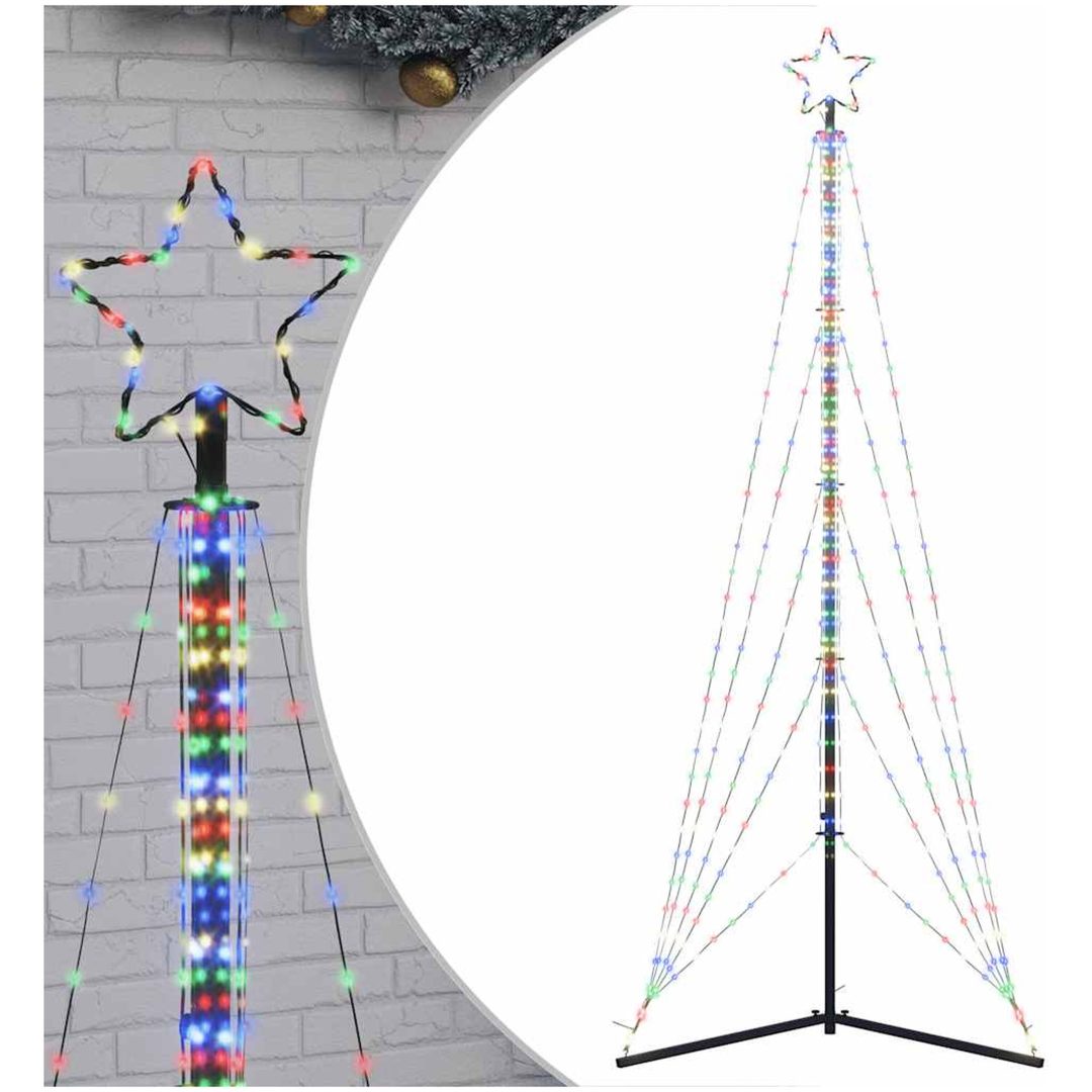 Julgransbelysning 525 LEDs färgglad 302 cm vidaXL 302 cm – bild 2