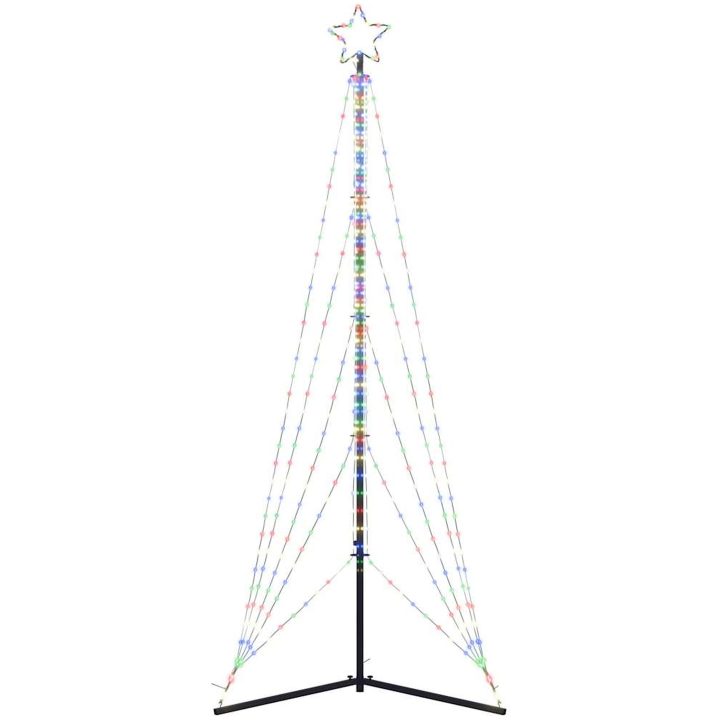 Julgransbelysning 525 LEDs färgglad 302 cm vidaXL 302 cm – bild 6