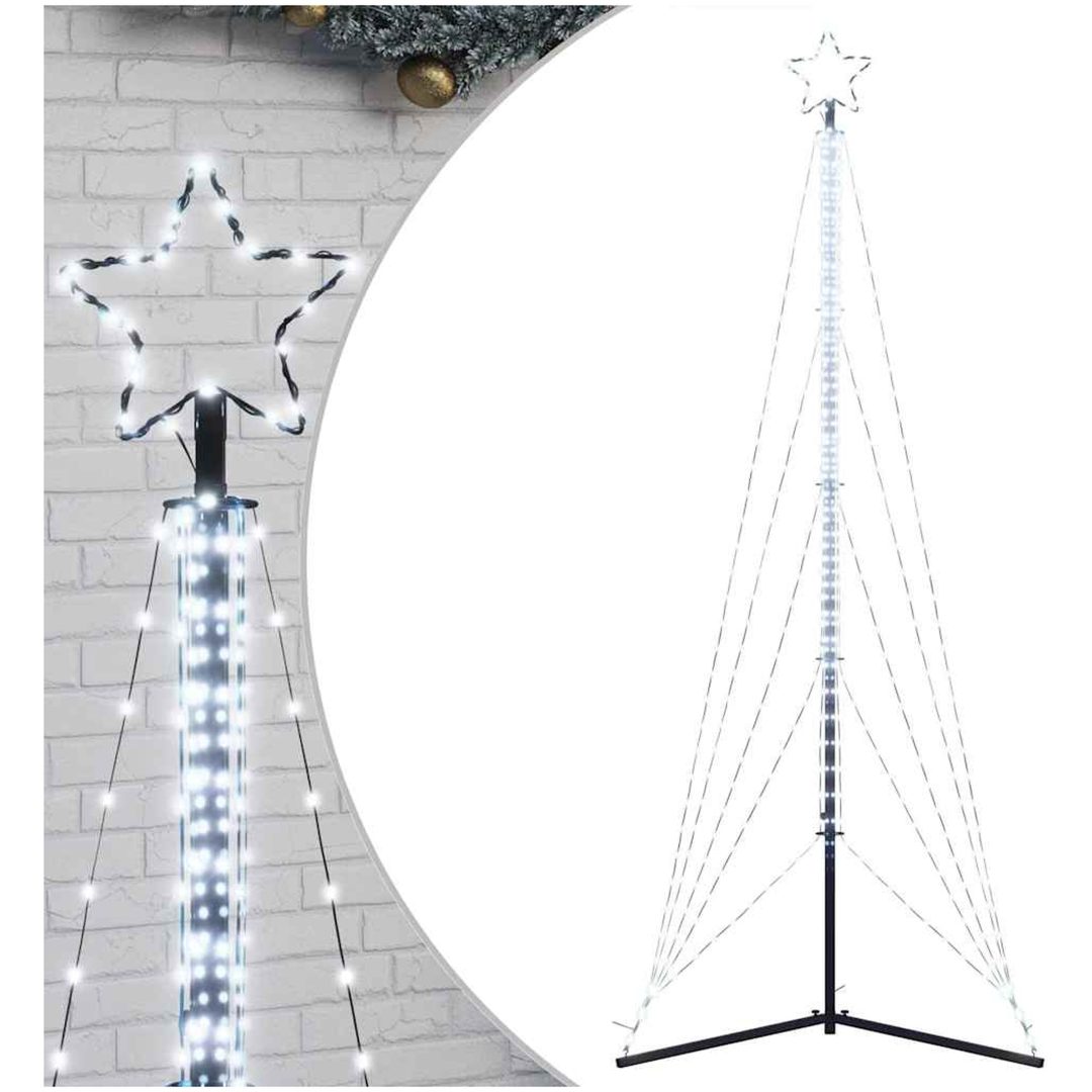 Julgransbelysning 525 LEDs kallvit 302 cm vidaXL 302 cm – bild 2