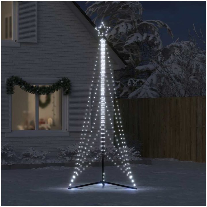 Julgransbelysning 525 LEDs kallvit 302 cm vidaXL 302 cm – bild 3