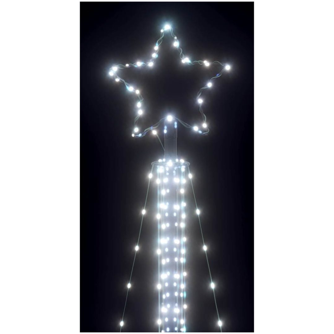 Julgransbelysning 525 LEDs kallvit 302 cm vidaXL 302 cm – bild 10