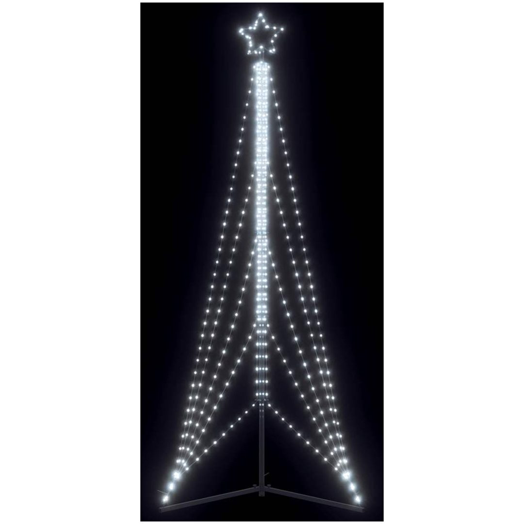 Julgransbelysning 525 LEDs kallvit 302 cm vidaXL 302 cm