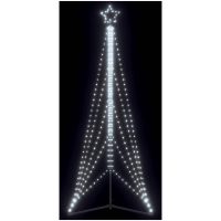 Julgransbelysning 525 LEDs kallvit 302 cm vidaXL