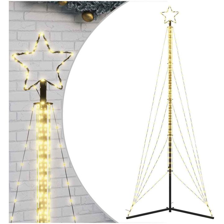 Julgransbelysning 525 LEDs varmvit 302 cm vidaXL 302 cm – bild 2