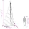 Julgransbelysning 570 LEDs kallvit 399 cm vidaXL 399 cm – miniatyr 12