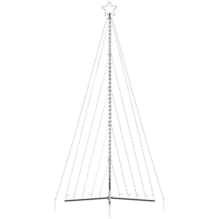 Julgransbelysning 570 LEDs kallvit 399 cm vidaXL 399 cm – bild 6
