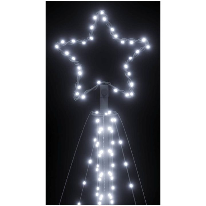Julgransbelysning 570 LEDs kallvit 399 cm vidaXL 399 cm – bild 10