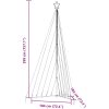 Julgransbelysning 570 LEDs varmvit 399 cm vidaXL 399 cm – miniatyr 11