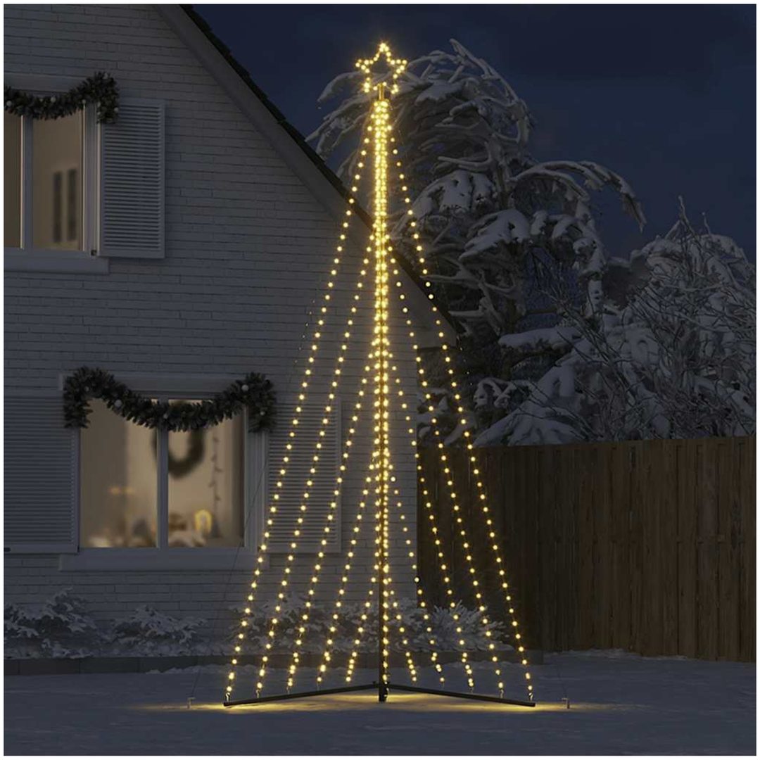 Julgransbelysning 570 LEDs varmvit 399 cm vidaXL 399 cm – bild 3