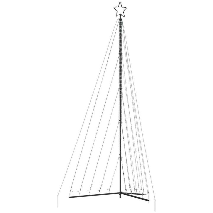Julgransbelysning 570 LEDs varmvit 399 cm vidaXL 399 cm – bild 4