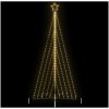 Julgransbelysning 570 LEDs varmvit 399 cm vidaXL 399 cm – miniatyr 1
