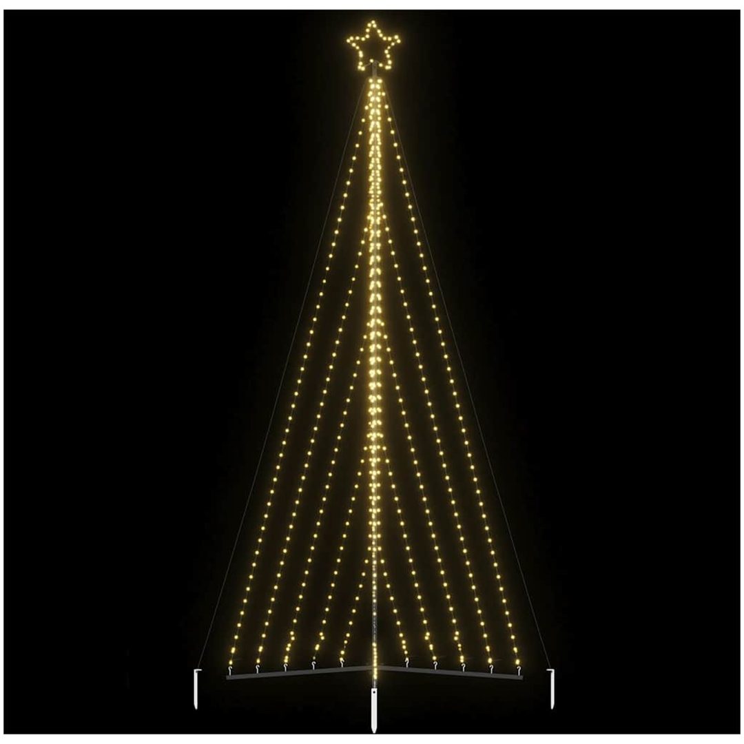 Julgransbelysning 570 LEDs varmvit 399 cm vidaXL 399 cm