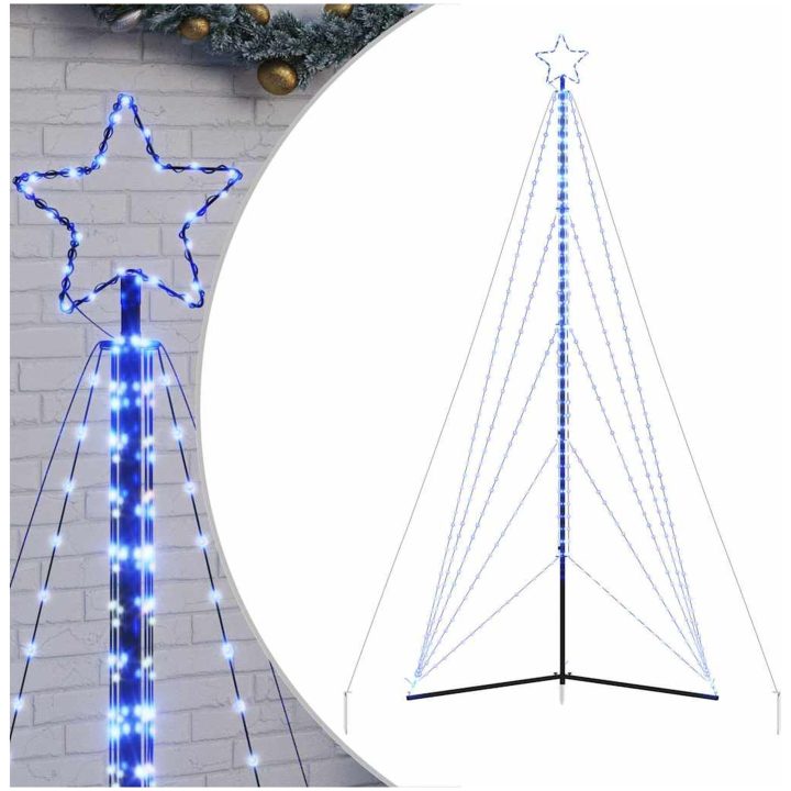 Julgransbelysning 615 LEDs blå 404,5 cm vidaXL 404.5 cm – bild 2